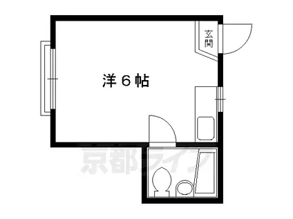 メゾンフェニックス(ワンルーム/1階)の間取り写真