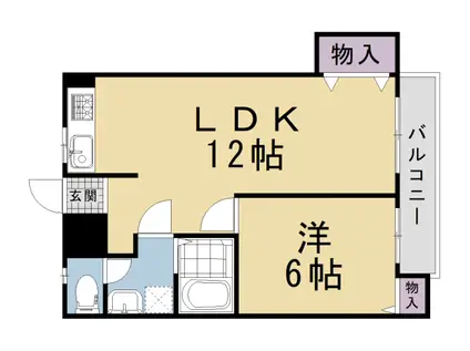マテンソレイユ(1LDK/3階)の間取り写真