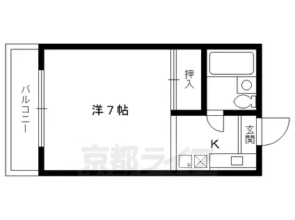 ソフィアハイムⅡ(1K/3階)の間取り写真