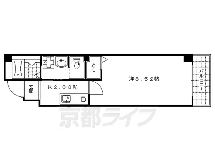 MESA VERDE 西陣(1K/2階)の間取り写真