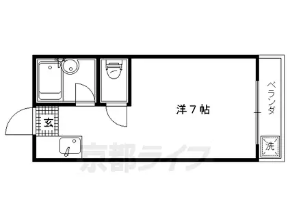 メゾンワイズ(ワンルーム/2階)の間取り写真