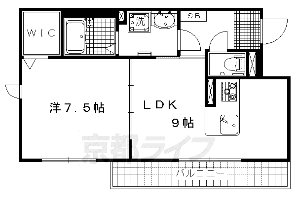 めぞん井筒(1LDK/2階)の間取り写真