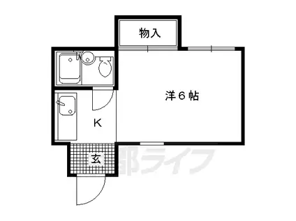 アーベインハウス(1K/1階)の間取り写真