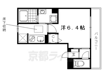 クレールソフィア(1K/1階)の間取り写真