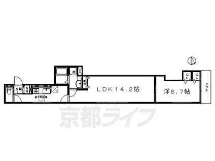 STAR T(1LDK/1階)の間取り写真