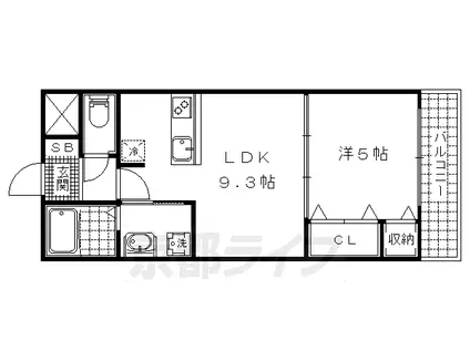マリーベルウィング(1LDK/2階)の間取り写真