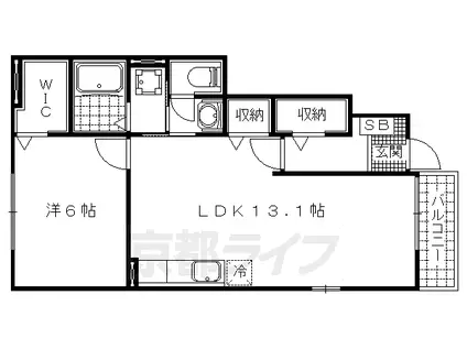 CASA BREEZE(1LDK/1階)の間取り写真