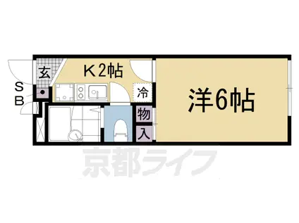 レオパレスKOHAN(1K/1階)の間取り写真