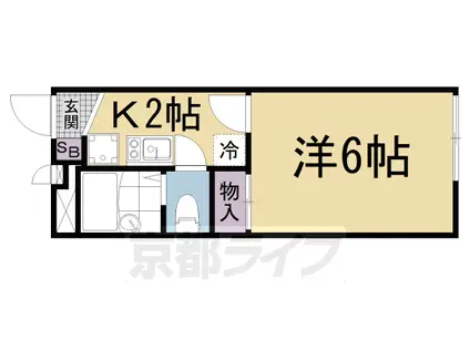 レオパレスサントネ(1K/2階)の間取り写真