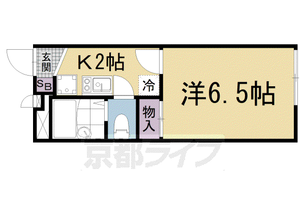 レオパレスITO(1K/2階)の間取り写真