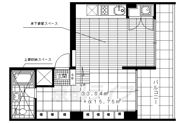 京都市烏丸線 丸太町駅(京都市営) 徒歩10分 9階建 築19年(ワンルーム/6階)の間取り写真