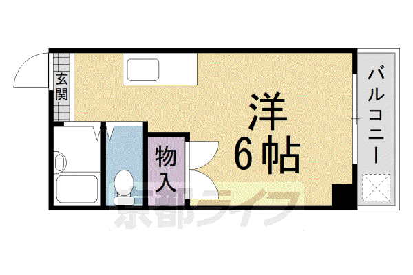 メゾンKURIU(ワンルーム/3階)の間取り写真