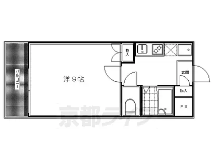 第一みやぎビル(1K/3階)の間取り写真