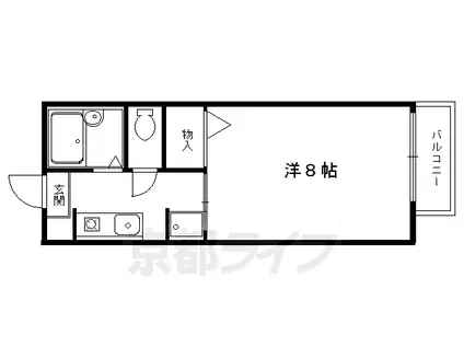 ハイツクレーネ(1K/1階)の間取り写真