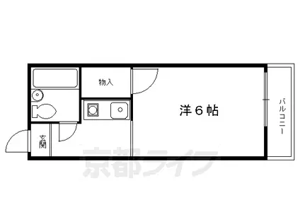 メゾン大山(1K/1階)の間取り写真