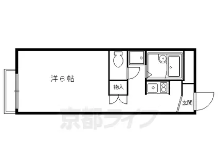 レオパレス武蔵(1K/2階)の間取り写真