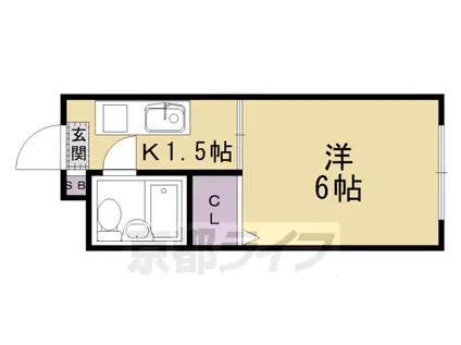 青葉ハイツ(1K/1階)の間取り写真