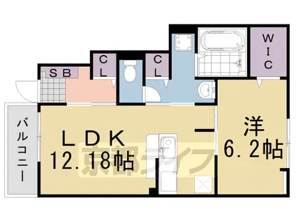 ココットヤギ(1LDK/1階)の間取り写真