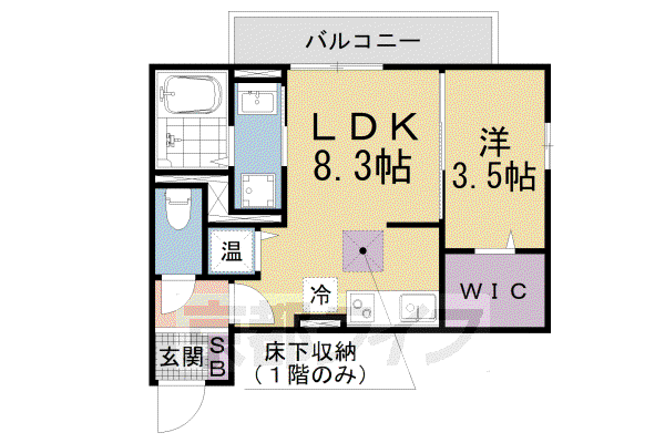 GLORE・KATATA(1LDK/2階)の間取り写真
