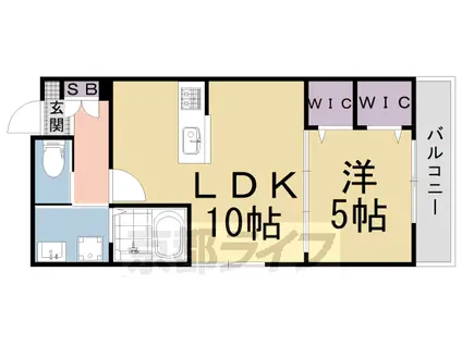 ヘーベルメゾン鳥山(1LDK/1階)の間取り写真