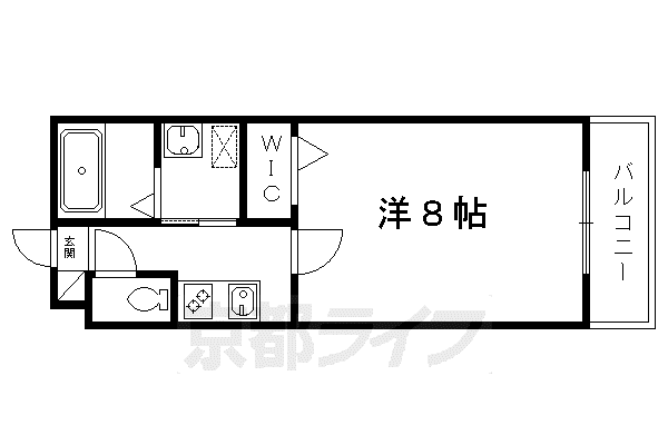 サクシード伏見駅南(1K/2階)の間取り写真