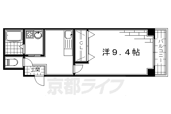 TRC180(1K/2階)の間取り写真