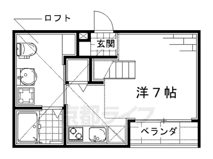LA FORET TUBAKI(1K/2階)の間取り写真