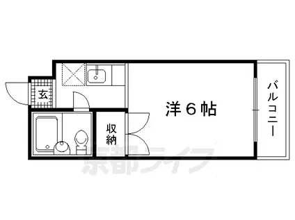 モンブランスギエ(1K/2階)の間取り写真