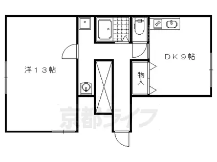 プレ・ド・ラ・ガール(1DK/3階)の間取り写真