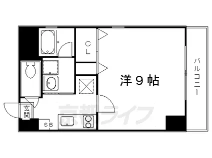 エクセル神宮(1K/4階)の間取り写真
