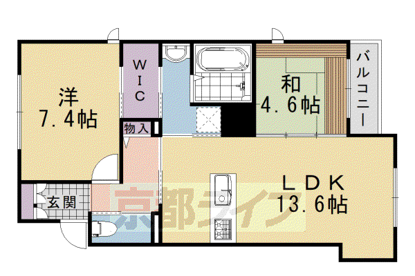 ローズコート(2LDK/2階)の間取り写真