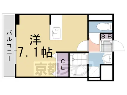 阪急電鉄京都線 西向日駅 徒歩15分 2階建 築11年(1K/2階)の間取り写真