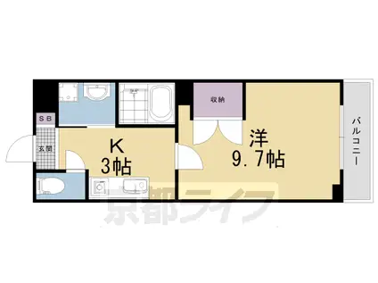 FSアベニュー(1K/2階)の間取り写真
