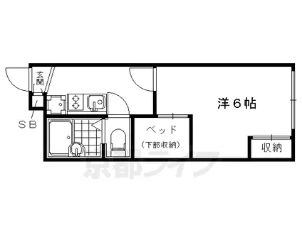 レオパレスメゾンドールほのか(1K/2階)の間取り写真