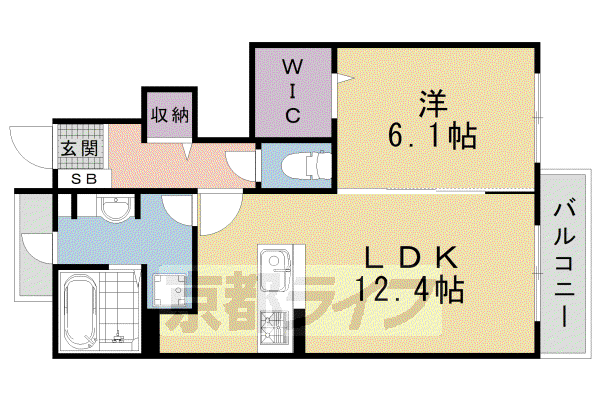 エスポワール ブリイエ(1LDK/1階)の間取り写真