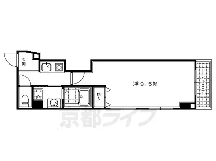 グランジュール綾小路(1K/5階)の間取り写真