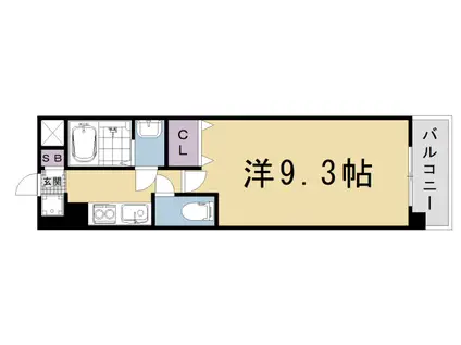 京都市烏丸線 四条駅(京都市営) 徒歩5分 10階建 築25年(1K/4階)の間取り写真