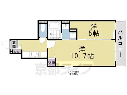 ブライドメゾンさくら1(2K/1階)の間取り写真