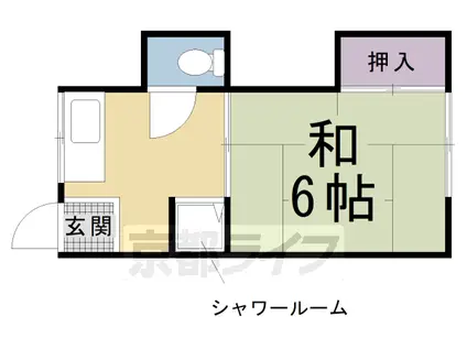 里ノ荘(1K/1階)の間取り写真