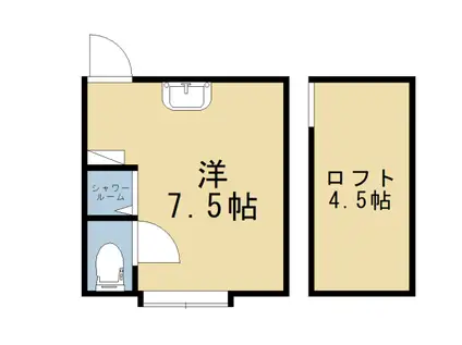 COCOYA(ワンルーム/2階)の間取り写真