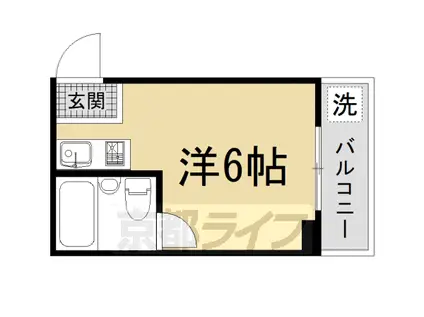 サンモリッツ(ワンルーム/3階)の間取り写真