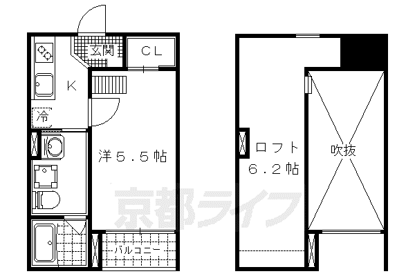 TIERRA(1K/1階)の間取り写真