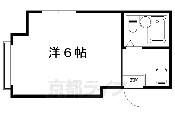 Gハイツ林(1K/2階)の間取り写真