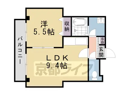 サンフォーレ(1LDK/2階)の間取り写真