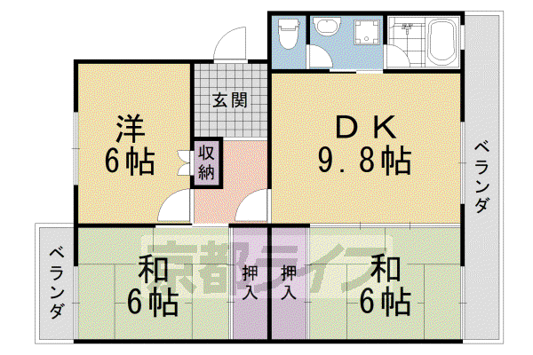 グランシャリオ(3LDK/2階)の間取り写真