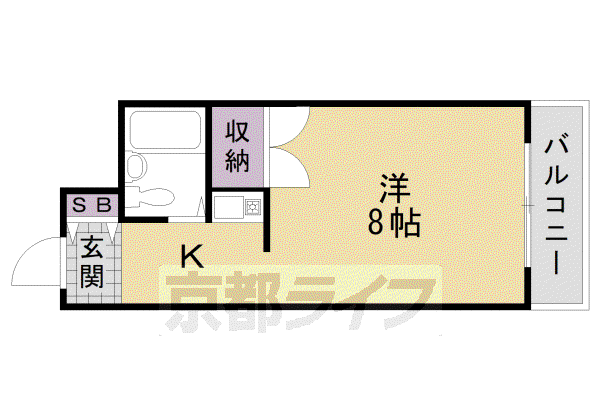 SHIOEハイツアネックス(1K/3階)の間取り写真