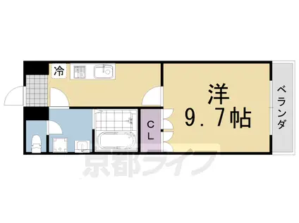 PAULOWNIA(1K/1階)の間取り写真