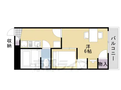 レオパレススペーシアⅡ(1K/2階)の間取り写真