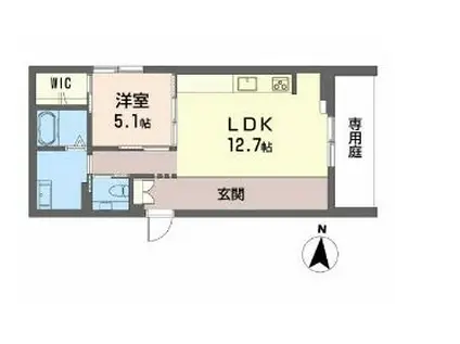 シャーメゾン アヴァンセ(1LDK/2階)の間取り写真
