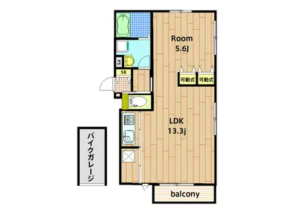 NORUM VIENTO(1LDK/3階)の間取り写真